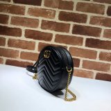 Top Quality 550154 Gucci GG Marmont mini round shoulder bag