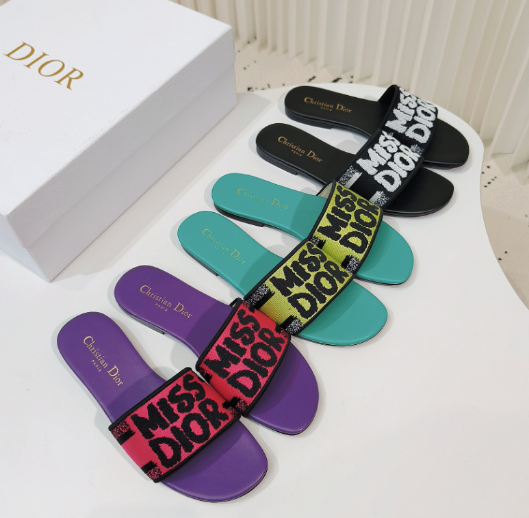 Top Quality MISS DIOR Flat Slipper DWAY SLIDE